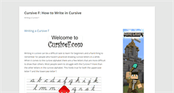 Desktop Screenshot of cursivef.com