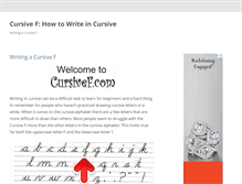 Tablet Screenshot of cursivef.com